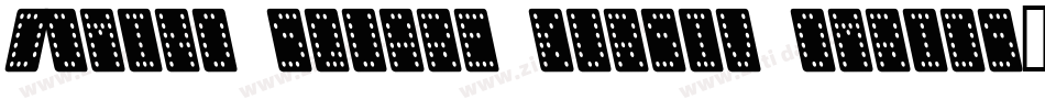 Domino square kursiv omrids字体转换